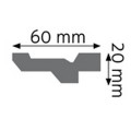 Listwa przysufitowa LGG-23 Creativa wys. 2cm