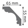 Listwa sufitowa zdobiona LGZ-02 Creativa wys. 5,5cm