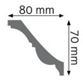 Listwa sufitowa zdobiona LGZ-04 Creativa wys. 7cm