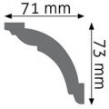 Listwa sufitowa LOC-05 Creativa wys. 7,3cm