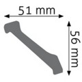 Listwa sufitowa LOC-06 Creativa wys. 5,6cm