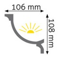 Listwa oświetleniowa LED LOC-04 Creativa wys. 10,8cm