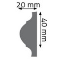 Listwa ścienna LNG-09 Creativa wys. 4cm