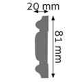 Listwa ścienna zdobiona LNZ-03 Creativa wys. 8,1cm