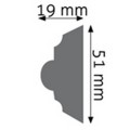 Listwa naścienna zdobiona LNZ-04 Creativa wys. 5,1cm