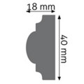 Listwa ścienna LPC-02 Creativa wys. 4cm