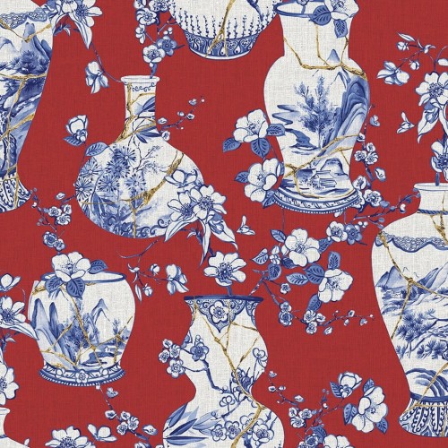 Tapeta wazony J&V 6734 Kintsugi Pot 191 Kintsugi