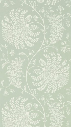 Tapeta roślinne pnącza Sanderson 216341 Mapperton Water Garden