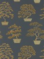 Tapeta drzewa w doniczkach Sanderson 217109 Penjing Water Garden