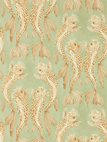 Tapeta ryby Koi Sanderson 217114 Voyaging Koi Water Garden