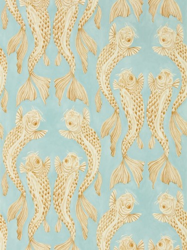 Tapeta ryby Koi Sanderson 217115 Voyaging Koi Water Garden