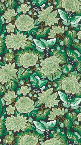 Tapeta kwiaty i motyle Sanderson 217117 Amara Butterfly Water Garden