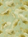 Tapeta liście lotosu Sanderson 217126 Lotus Leaf Water Garden