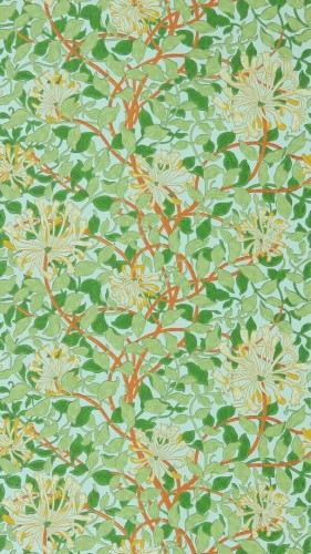 Tapeta roślinne pnącza Morris & Co. 217094 Honeysuckle Ben Pentreath The Cornubia Collection