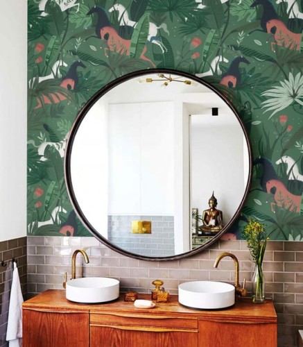 Mural konie Wallcolors Dream Horses Green Medicine