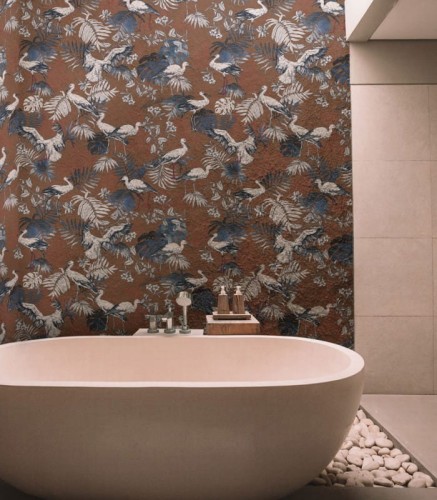 Mural bociany Wallcolors Storks Red Medicine