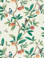 Tapeta ptaki i owoce chinoiserie Harlequin 112906 Ella Diane Hill