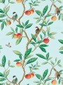 Tapeta ptaki i owoce chinoiserie Harlequin 112908 Ella Diane Hill
