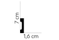 Listwa przypodłogowa czarna MD359B Mardom Decor wys. 7cm