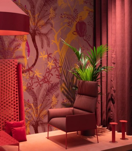 Mural egzotyczne ptaki Wallcolors Hidden Storks Dzień Dobry