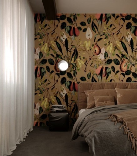 Mural gruszki Wallcolors Pear Beige Dzień Dobry