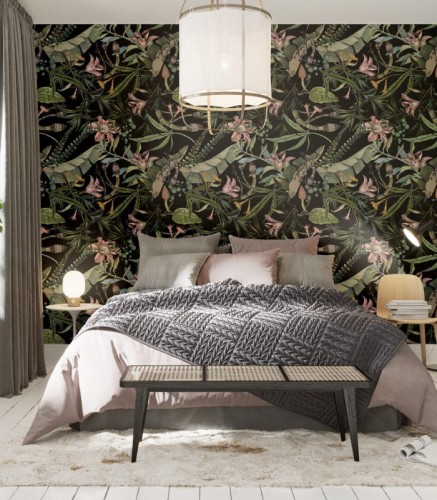 Mural botaniczny Wallcolors Dark Forest Dzień Dobry