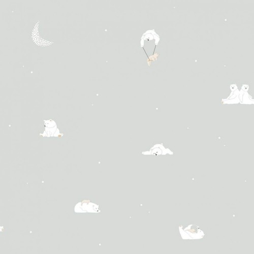 Tapeta śpiące misie ICH Wallpaper 7003-1 Bonne Nuit Noa