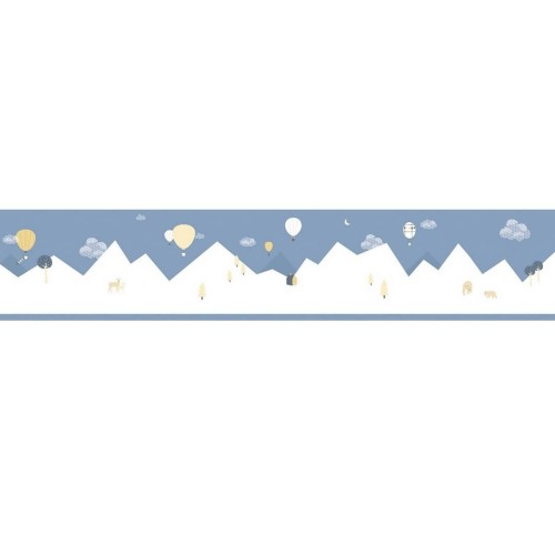 Border balony i góry ICH Wallpaper 7501-4 Montgolfieres Noa
