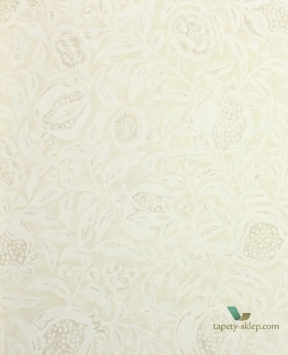 Tapeta kwiaty liście i owoce Sanderson 216396 Annandale Chiswick Grove