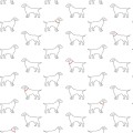 Tapeta psy Wallquest 3122-10400 Flora & Fauna