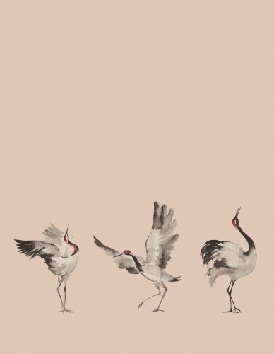 Mural żurawie plisowany Marburg 63442 Crush Motion