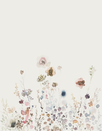 Mural polne kwiaty plisowany Marburg 63450 Crush Motion