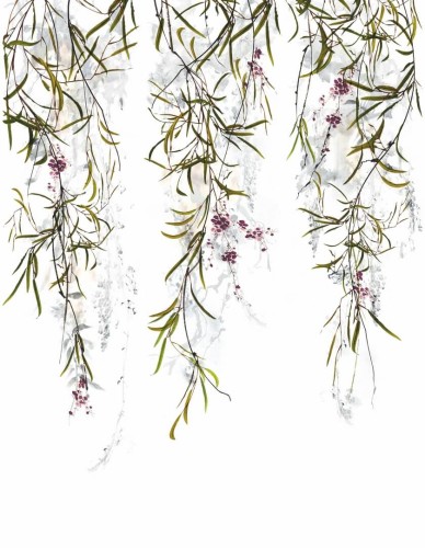 Mural roślinne pnącza plisowany Marburg 63452 Crush Motion