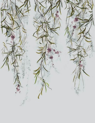 Mural roślinne pnącza plisowany Marburg 63454 Crush Motion