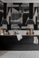 Fototapeta geometryczna Rebel Walls R19285 Vaasa Graphite Mic Linder