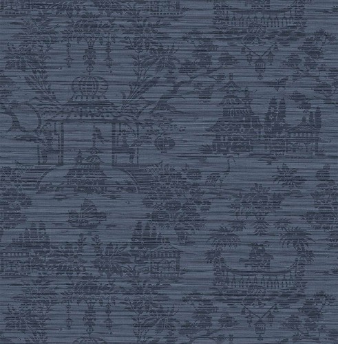 Tapeta tekstylna orientalne scenki Wallquest JC30512 GrassEffects 2