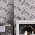 Tapeta rośliny i pawie Laura Ashley 115253 Belvedere Volume II