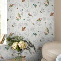 Tapeta botaniczna ptaki Laura Ashley 115260 Aviary Volume II