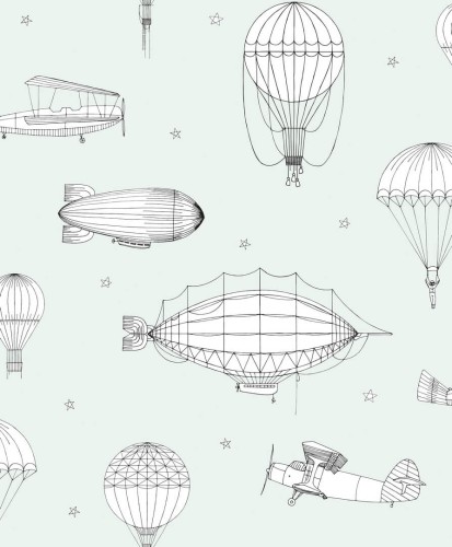 Tapeta latające maszyny Marburg 45825 Kids Walls Little Adventures