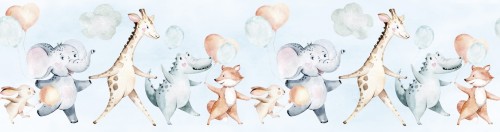 Border wesołe zwierzęta Marburg 45864 Kids Walls Little Adventures