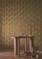 Tapeta zaokrąglone linie Casamance 75792446 Auraria Textures Metalliques