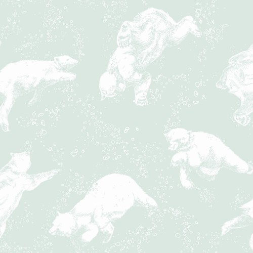 Tapeta niedźwiedzie Boras Tapeter 6258 Polarn Scandinavian Designers Mini