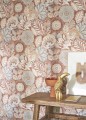 Tapeta kwiaty i liście Casadeco BALI 88150920 Batik Bali