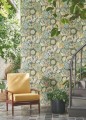 Tapeta kwiaty i liście Casadeco BALI 88150920 Batik Bali
