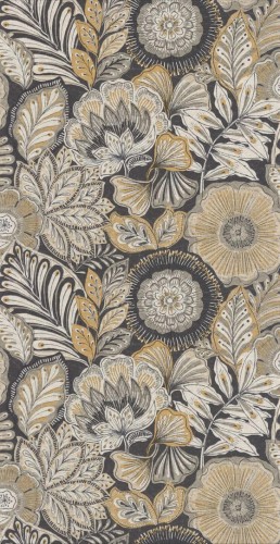 Tapeta kwiaty i liście Casadeco BALI 88159703 Batik Bali