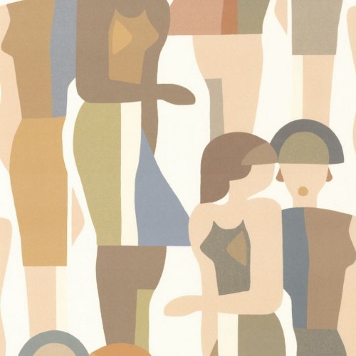 Tapeta modelki Casadeco CONI 88444426 Fashion Week Iconic