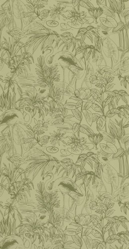 Tapeta egzotyczna Caselio GCO 103937701 Le Cap Green & Co