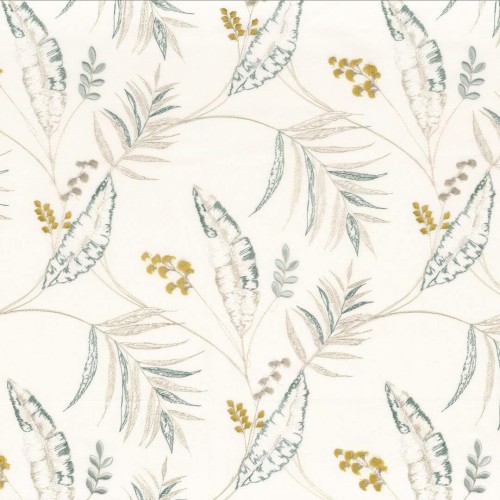 Tkanina ze wzorem roślinnym Camengo 48800461 Sisteron Alpilles