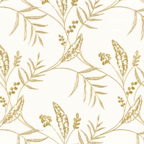 Tkanina Woal z roślinnym wzorem Camengo 48810586 Sisteron Sheer Alpilles - 282 cm szer.