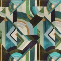 Tkanina geometryczna welur Casamance 50490155 Convexe Arty